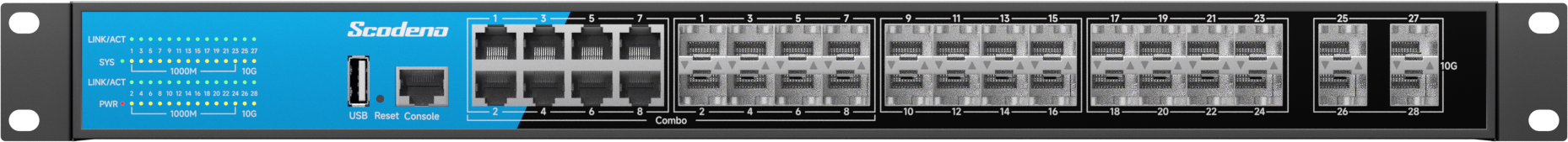 S200-28XGCM-X4S16C8-ACR Ethernet Switch