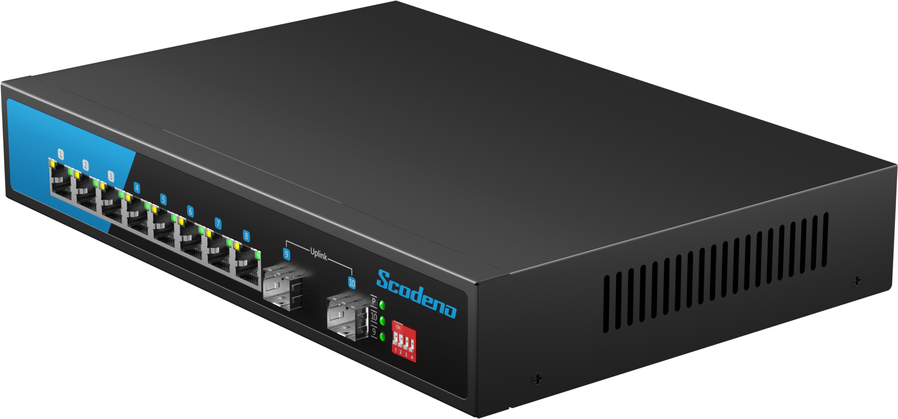 S200-10GP-S2-AC 2*1000M SFP. 8*10/100/1000M RJ45 with PoE. built-in 120W