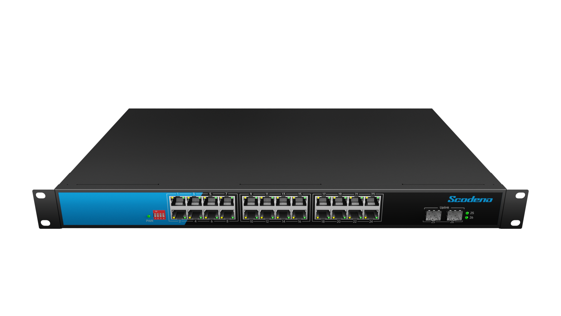 S200-26GP-S2-AC 2*1000M SFP. 24*10/100/1000M RJ45 with PoE. built-in 300W